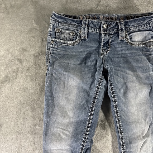 Rock Revival Raylea Jeans Women's 28" Light Wash Bootcut Distressed Fits 29x30 - Picture 16 of 16